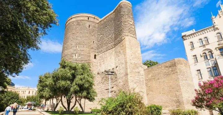 Baku Old City and Modern City