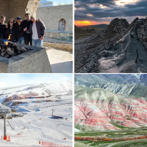 Azerbaijan tour package 4 days 3 nights — Baku, Gobustan, Shahdag and Candy Cane Mountains highlights